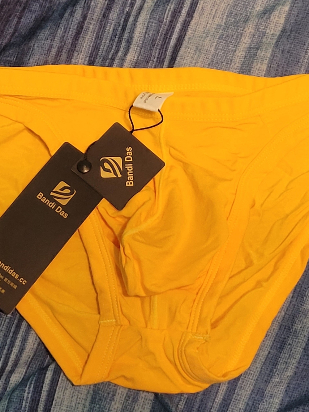 Men's Yellow Cotton Briefs